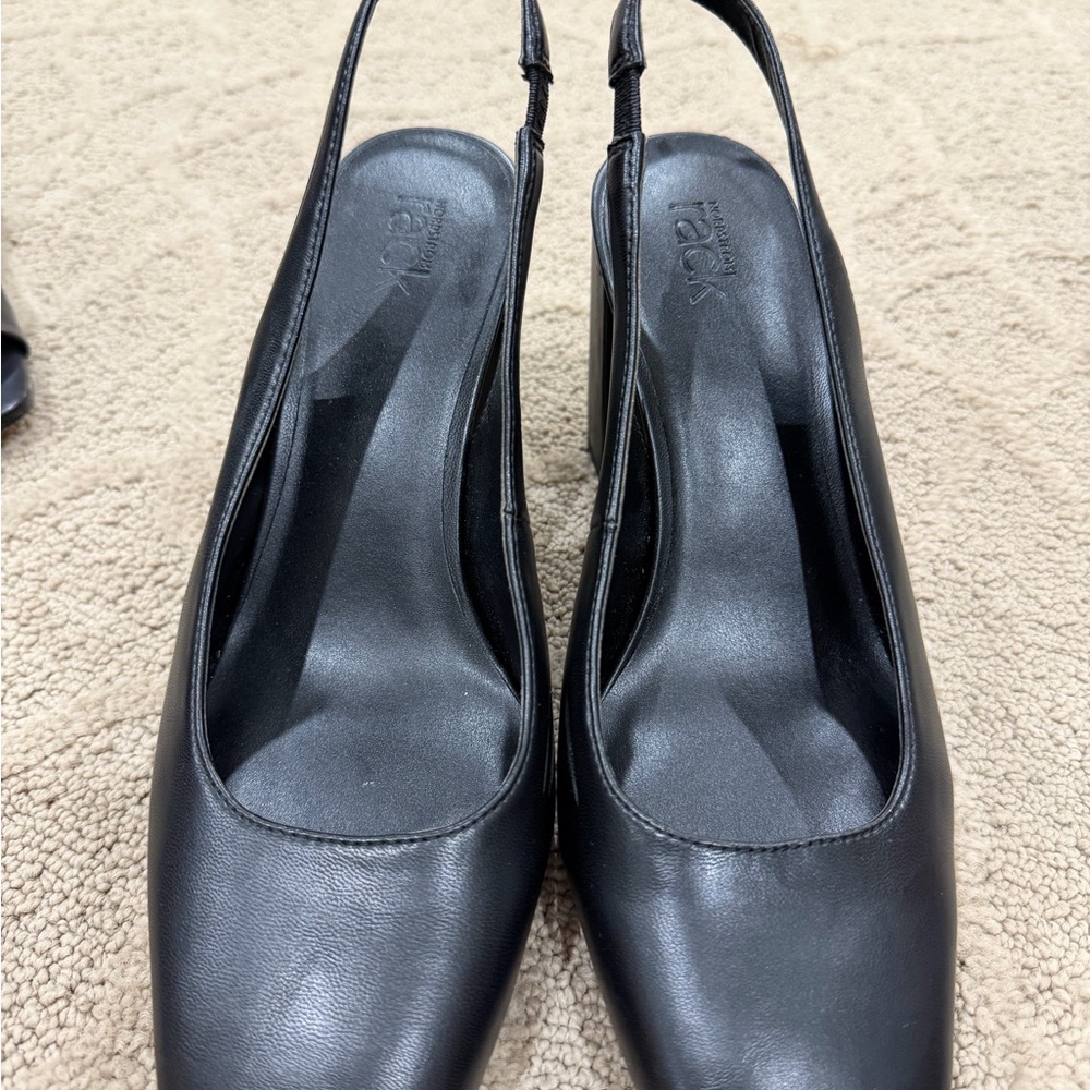 Black Slingback Heels